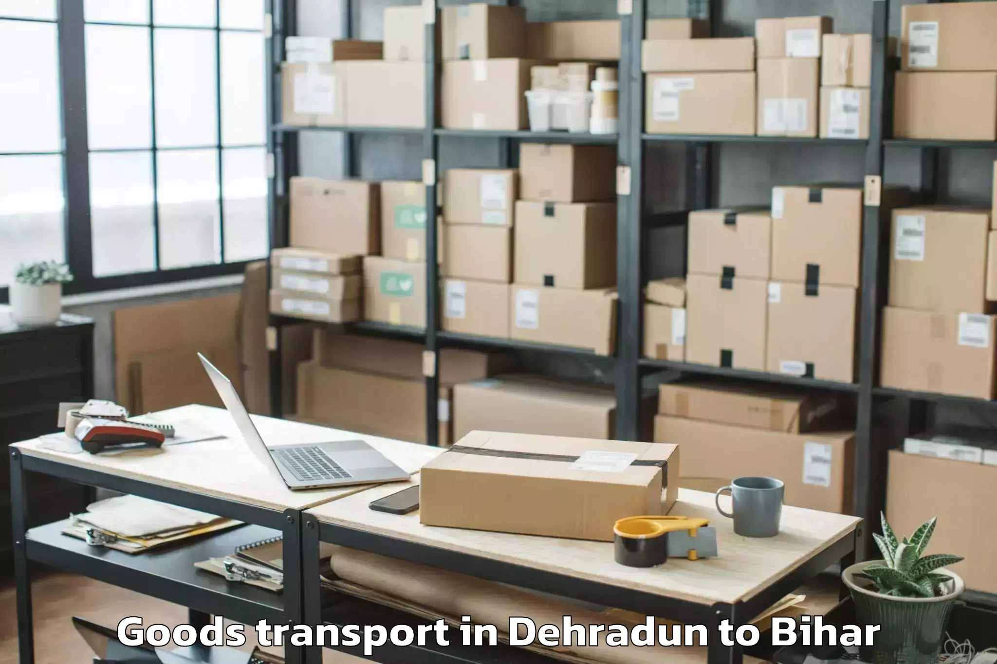 Affordable Dehradun to Meskaur Goods Transport